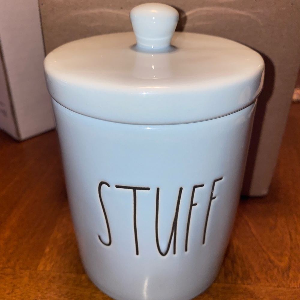 Rae Dunn Baby Blue Canister